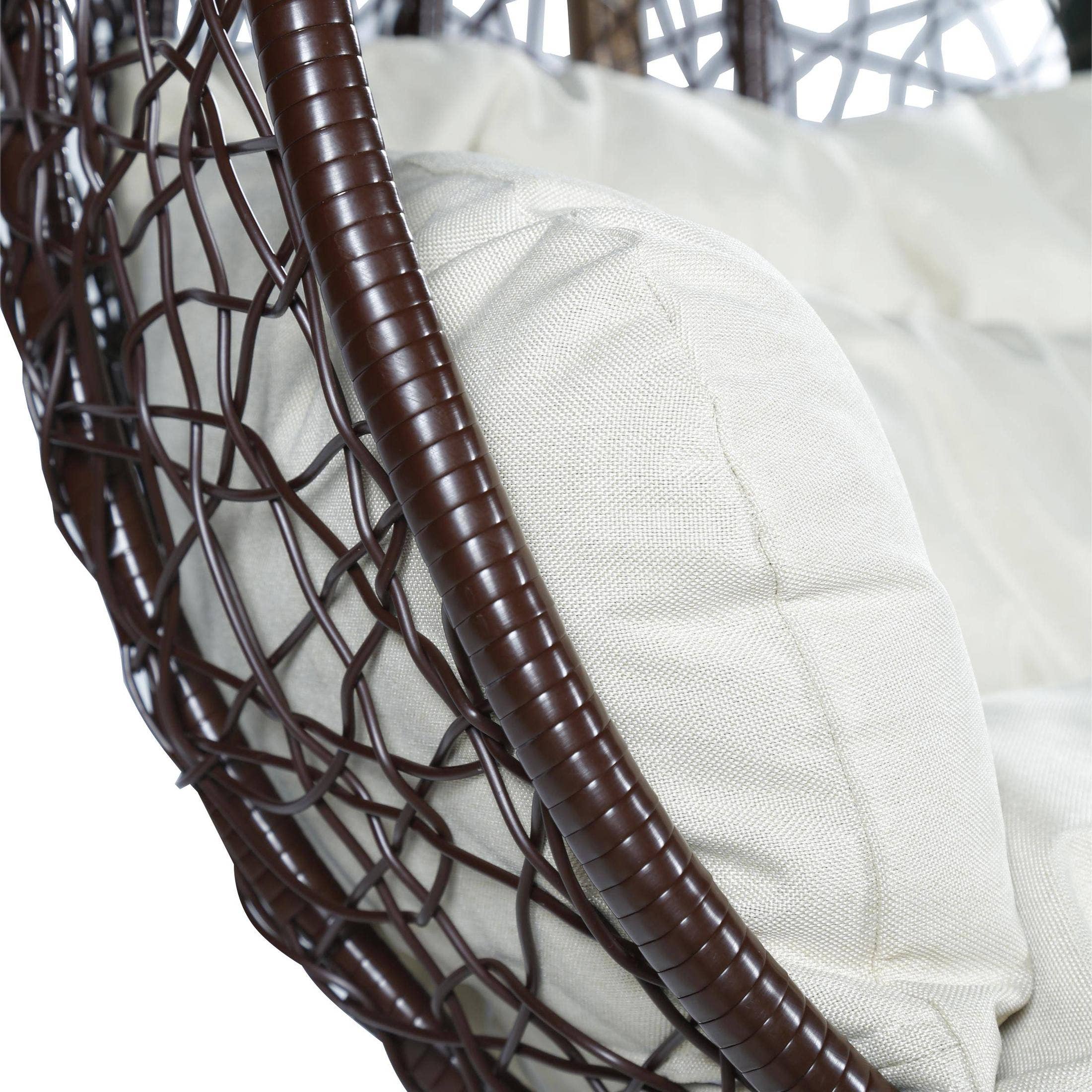 LeisureMod - Wholesale Egg Chair - Recluse Polyethylene Hanging Two-Person Swing Chair1