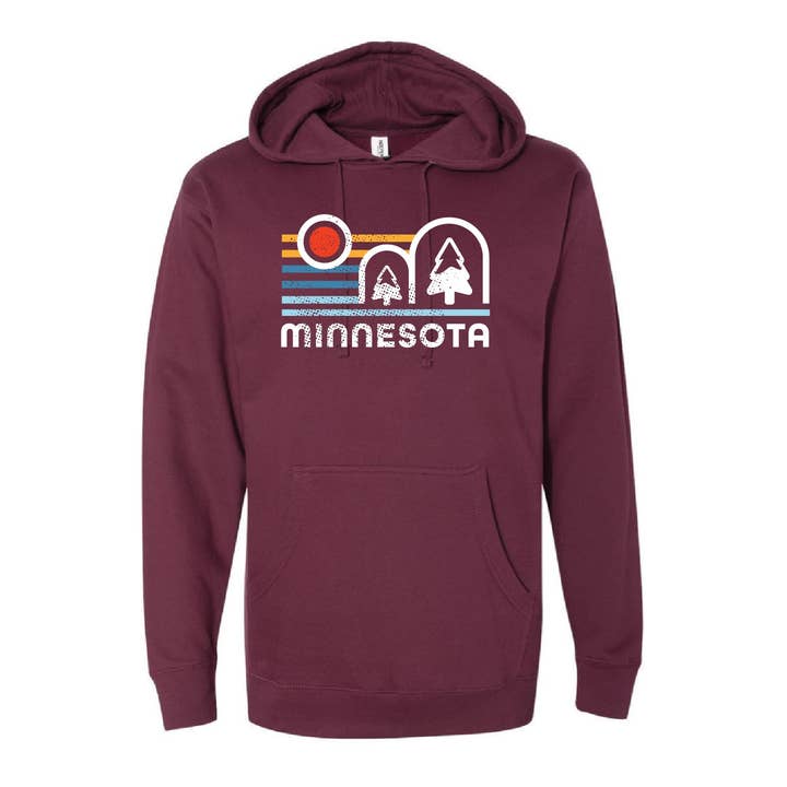 Mittelschwerer Vintage-Kapuzenpullover von MN für den Großhandel von Lakeside Clothing Co.