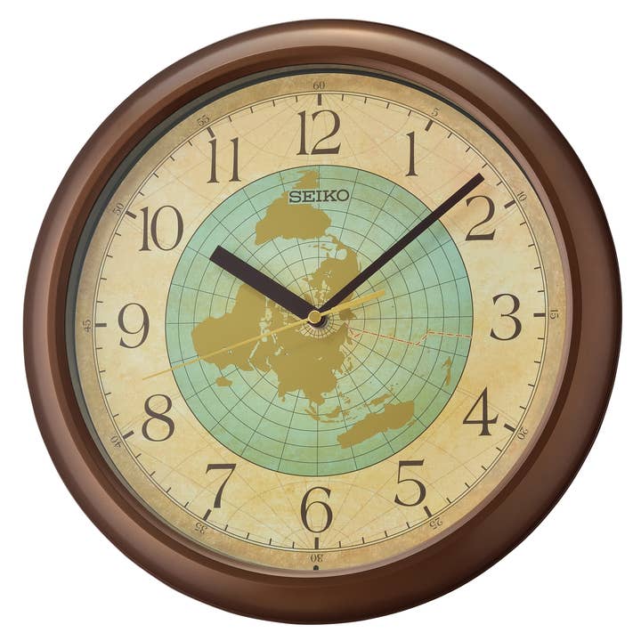 Seiko Clocks USA - Wholesale Wall Clock - World Globe Wall Clock