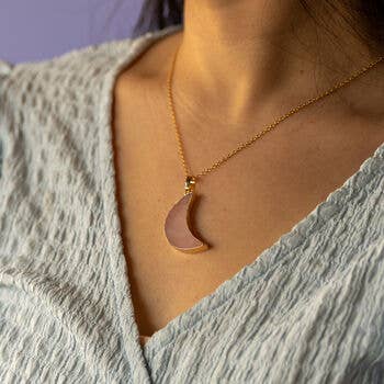 Lucent Studios Ltd - Wholesale Pendant/Charm Necklace - Crescent Moon Gold or Silver Plated Necklace1
