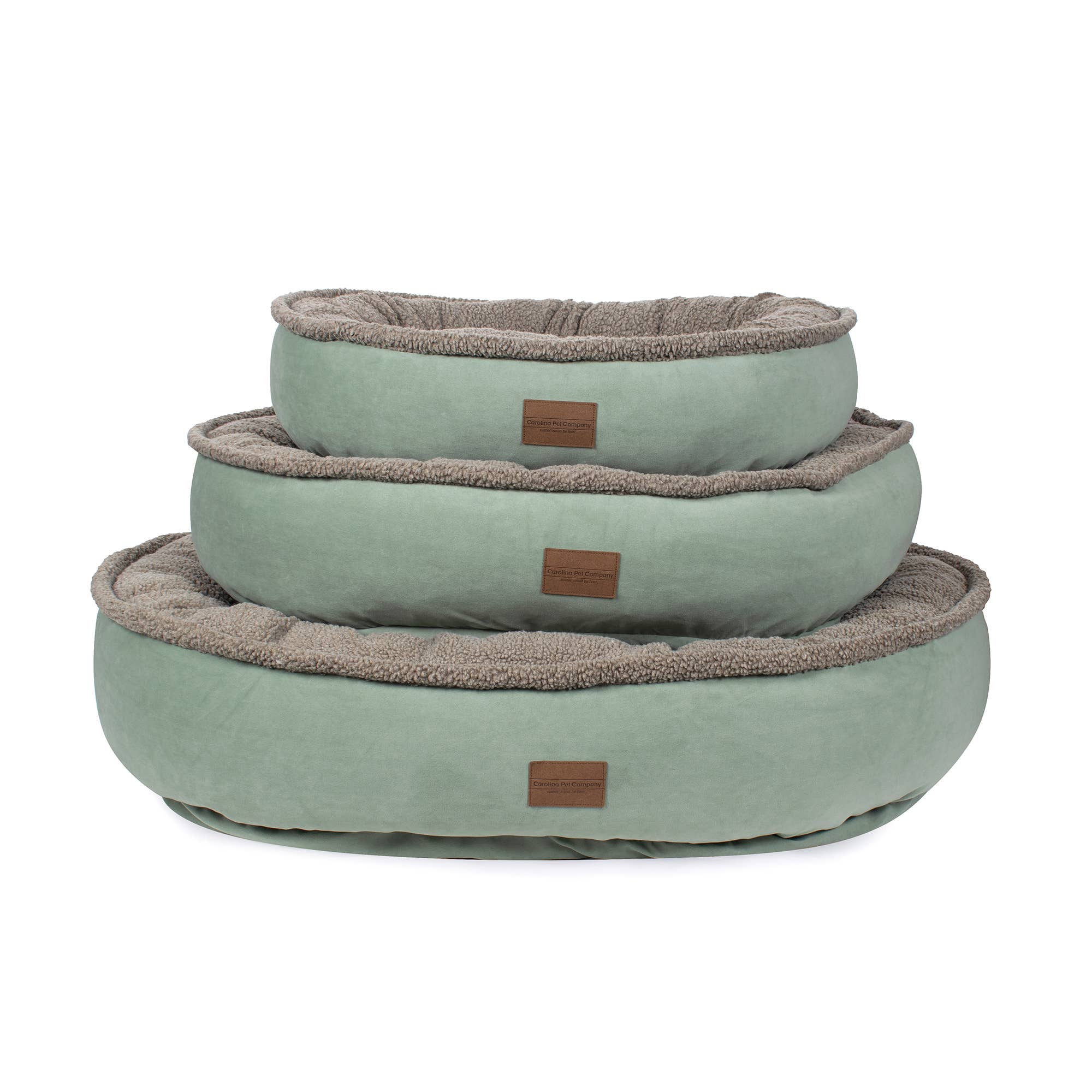 Carolina Pet Company - Wholesale Pet Bed - Dog - Microfiber and Tipped Berber Round Comfy Cup Dog Bed4