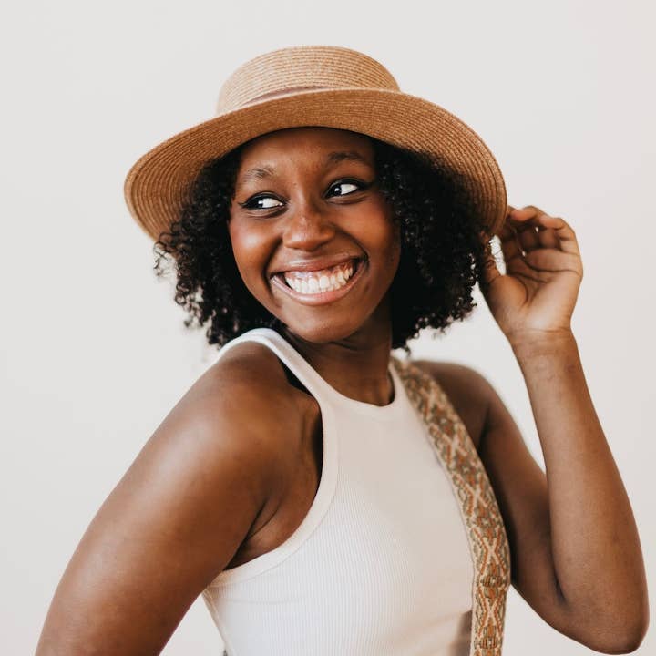 Pretty Simple - Wholesale Straw Hat - Women's - Panama Piper Straw Hat