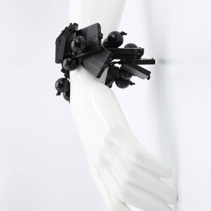 Jianhui London - Wholesale Armband met kralen - Vierkanten en ronde kralen op elastische armband2