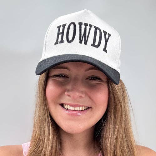 LM-3014 HOWDY CAP BLACK for wholesale by Girlie Girl Originals