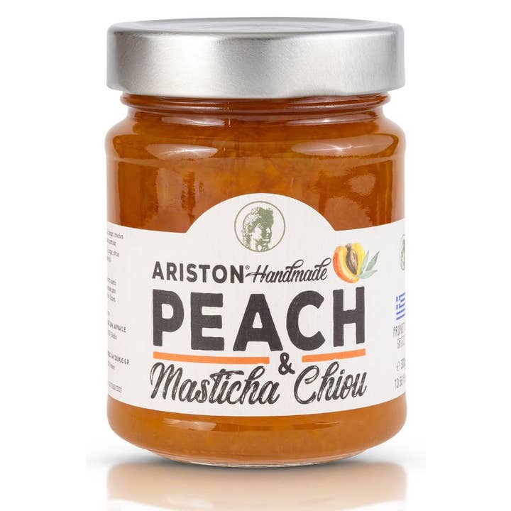 Ariston Specialties - Wholesale Jam/Jelly - Ariston Peach & Masticha Chiou - BACK IN STOCK! BB JUL 2026