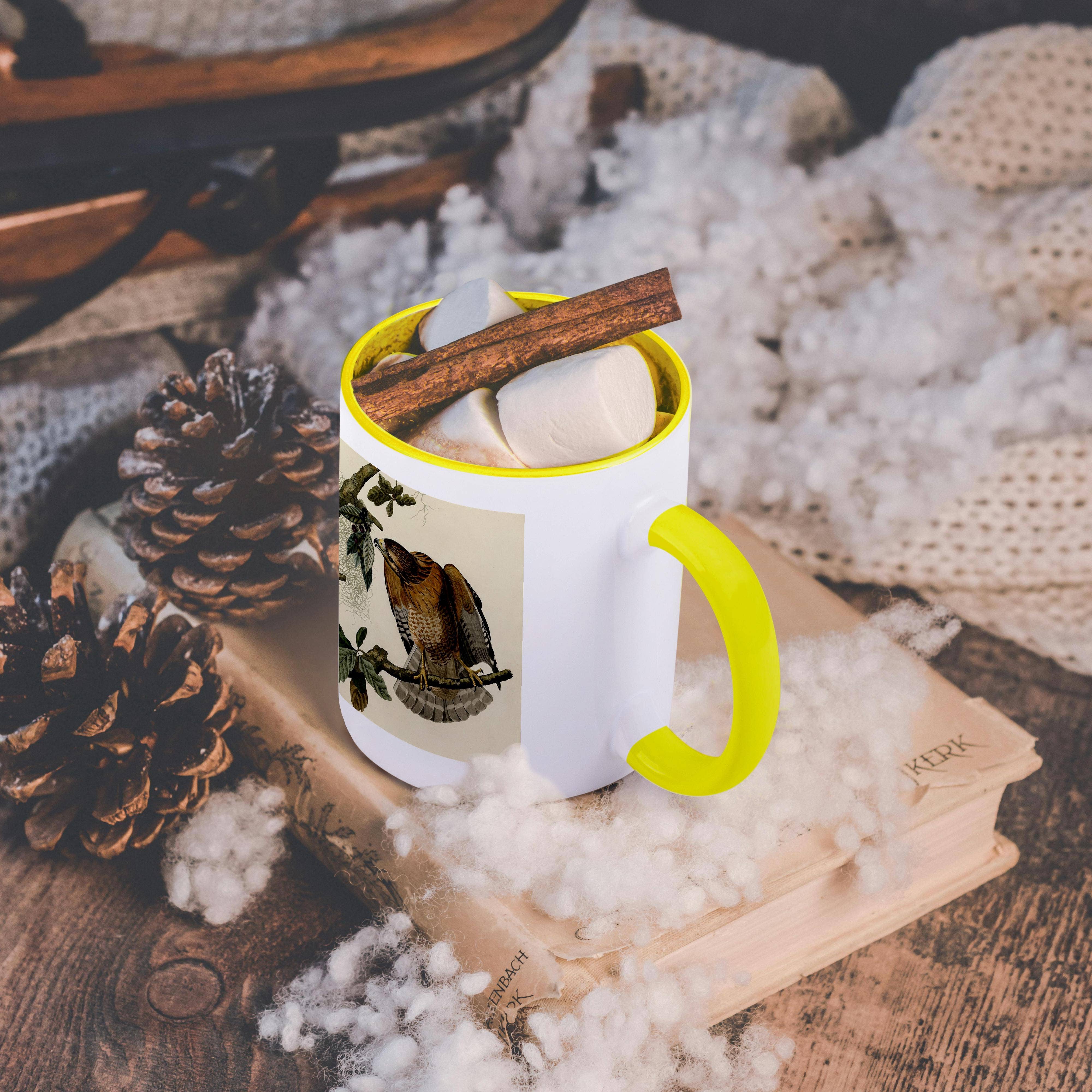 3dRose – wholesale Coffee mug – 3dRose, Red-shouldered Hawk Bird of Prey Audubon America Vintage Art Print, Mug5