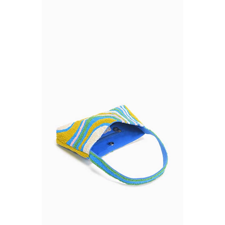 America & Beyond - Wholesale Shoulder Bag - Women's - Oceanic Waveform Shoulder Bag