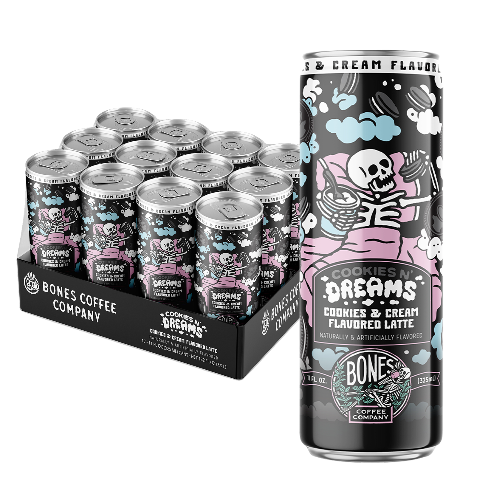 Bones Coffee Company - Wholesale Iced Coffee/Cold Brew - Cookies N' Dreams Latte | 12-Pack | Flavored Coffee2