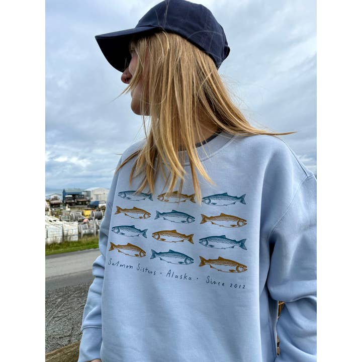 Salmon Sisters - Wholesale Baseball Cap - Unisex - Salmon Sisters Logo Cap - Navy3