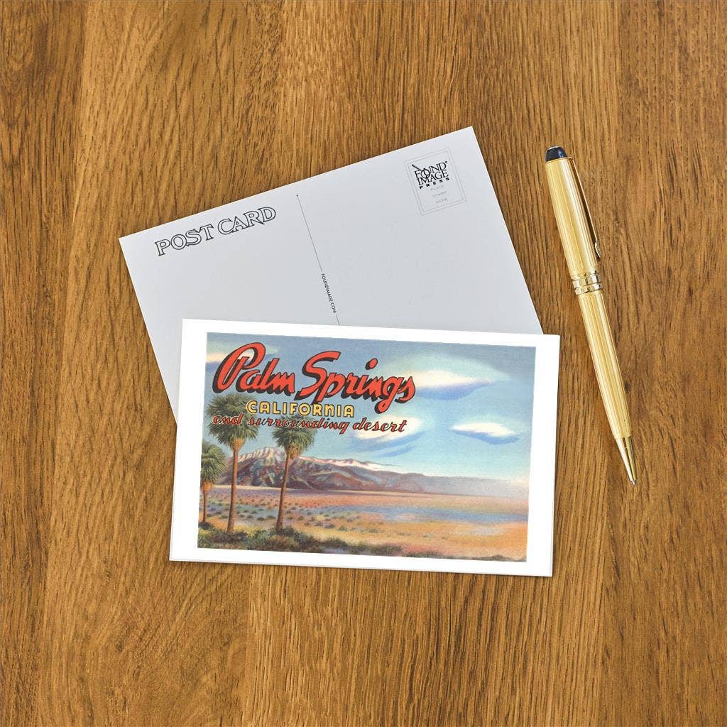 Found Image Press - Vente Cartes postales - Carte postale CD-193 Désert à Palm Springs1