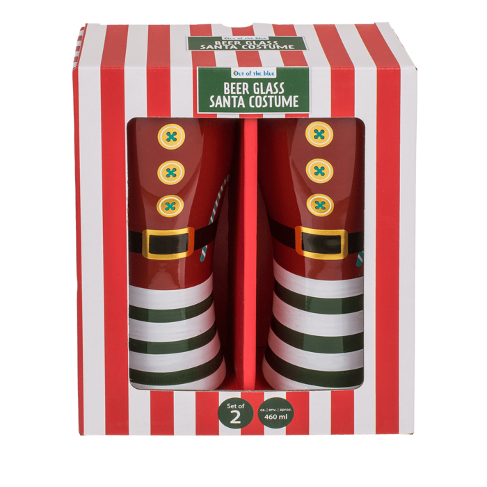 Out of the blue KG - Wholesale Beer Glass/Mug - Beer glass, Santa Costume, for ca. 460 ml,1