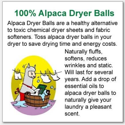 Choice Alpaca Products - Wholesale Dryer Balls - Wet Felted Alpaca Dryer Balls - Grey Aussie