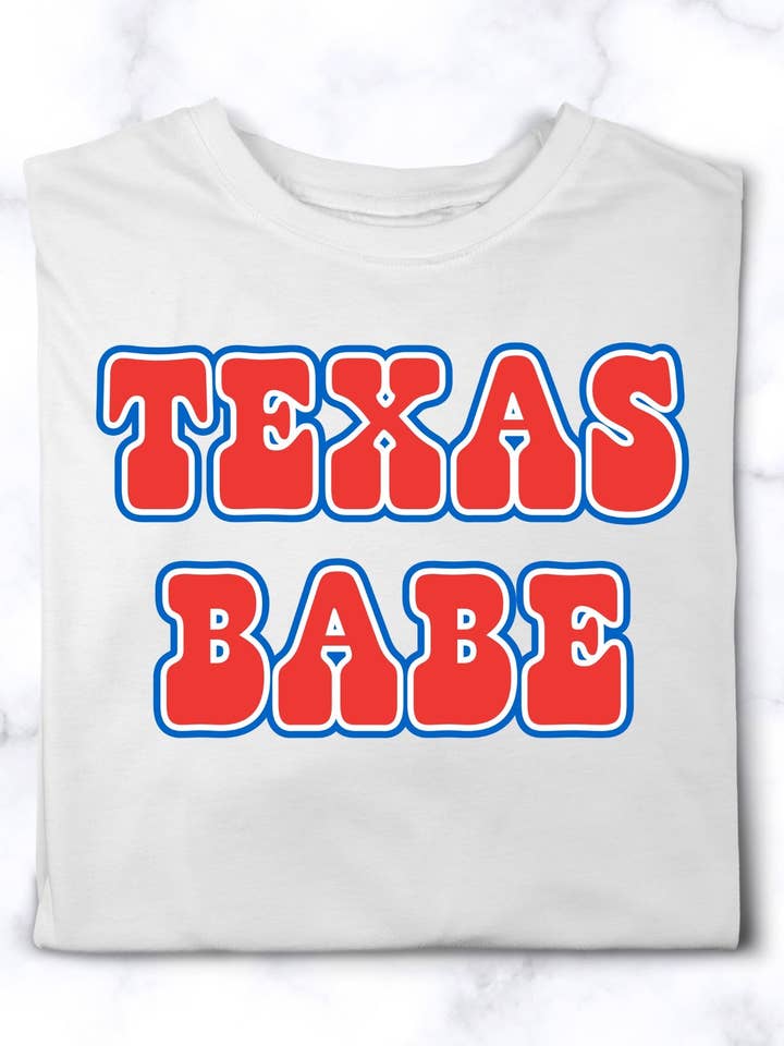 Maglietta Texas Babe per la vendita all'ingrosso da parte di Western Wild Child