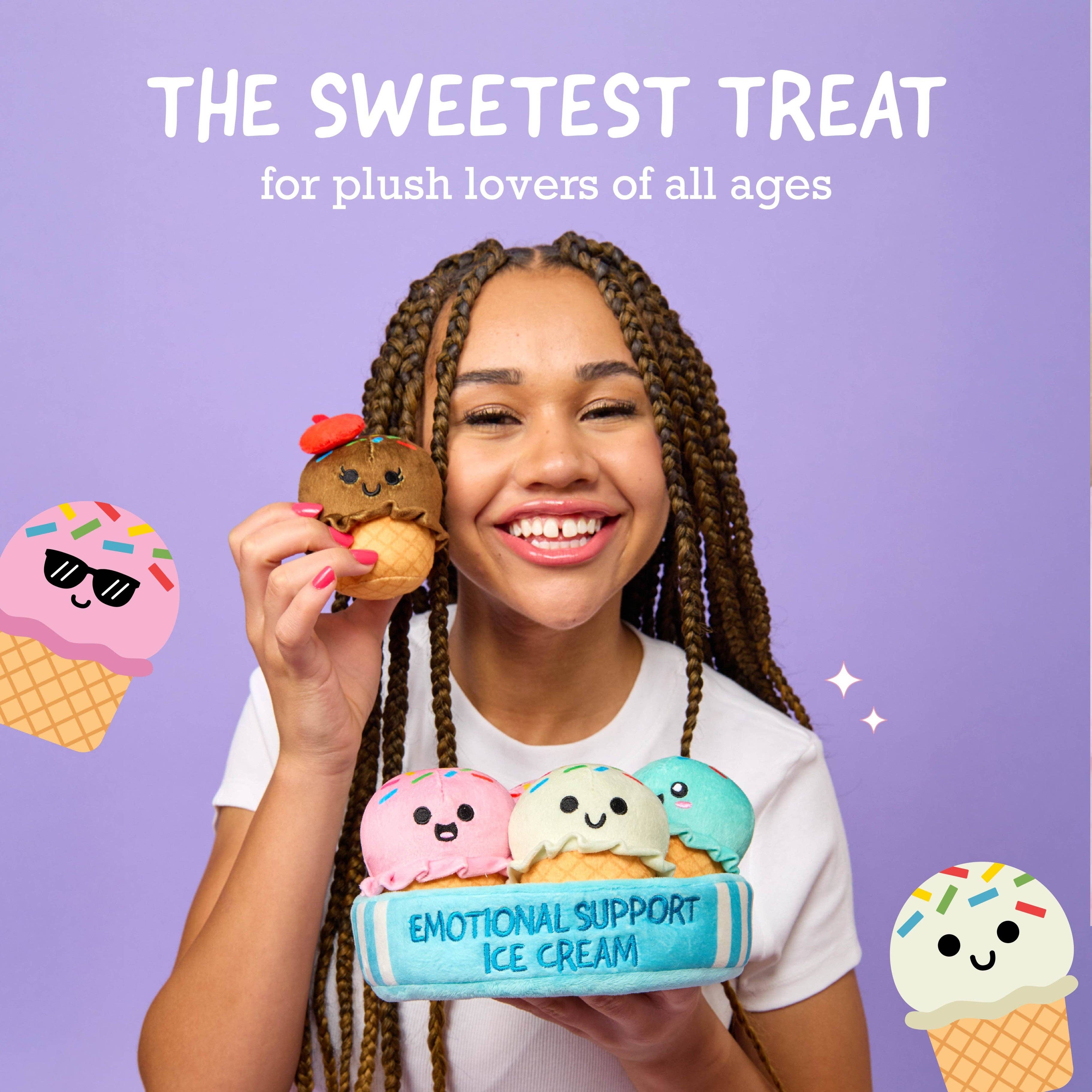 What Do You Meme - Wholesale Stuffed/Plush Toy - Kids & Baby - Emotional Support Ice Cream – Set of 5 Ice Cream Cones3