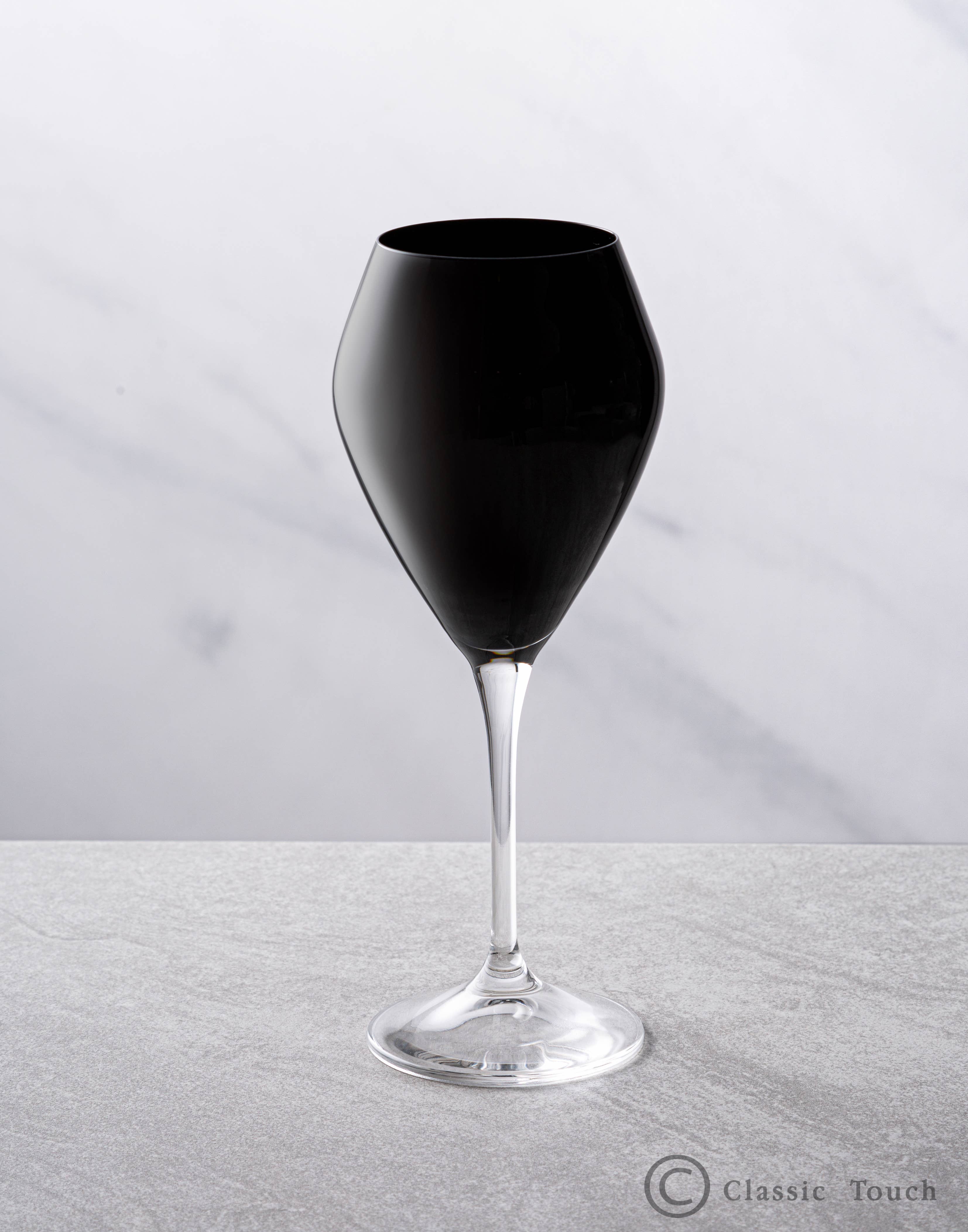 CLASSIC TOUCH DECOR INC. - Wholesale Wine Glass - Black Wine Glass - Set Of Six2