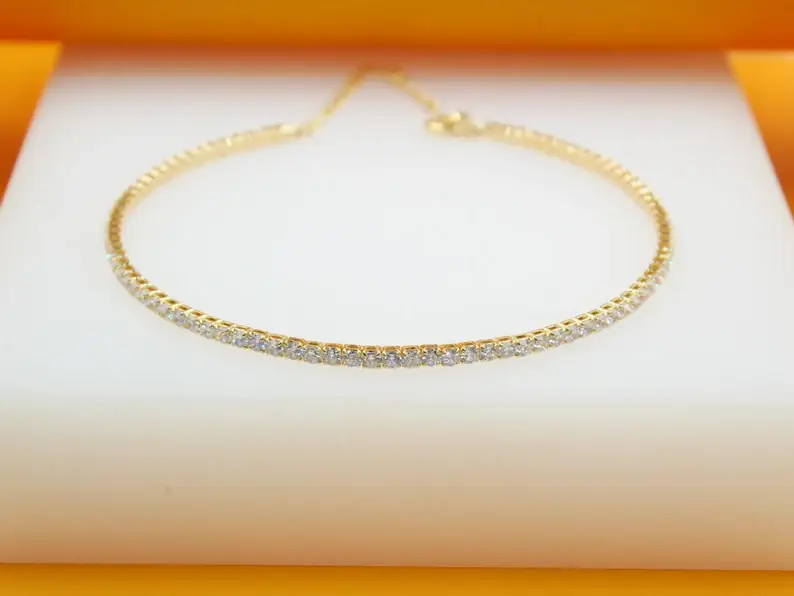 MIA Jewelry - Wholesale Choker/Collar - 18K Gold Filled Tennis Zirconia Stone Neck Choker1