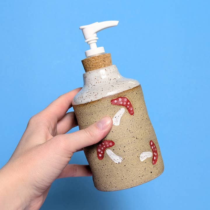 Soap Dispenser in Mushroom Stamp and other Purchase Wholesale soap stamps. Free Returns & Net 60 Terms on Faire trending on Faire.
