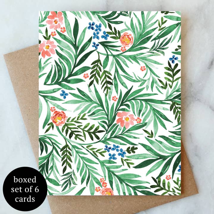 Ombre Blank wenskaart - Box Set van 6 | Everyday Card voor wholesale door Abigail Jayne Design