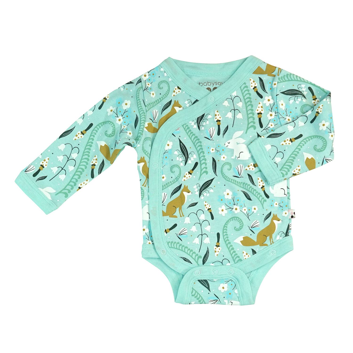 babysoy Inc - Wholesale Bodysuit (Non-Footed) - Baby - Organic Pattern Long Sleeve Kimono Bodysuit/Onesie0