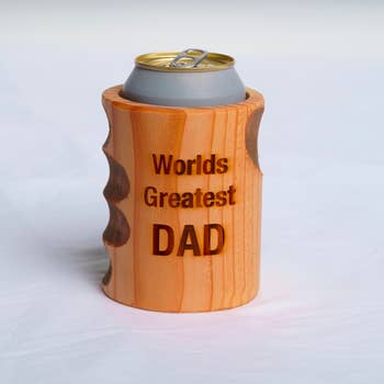 Wholesale Awesome Dad Wooden Beer Koozie/Fathers Day/Engraved Guy Gift for  your store