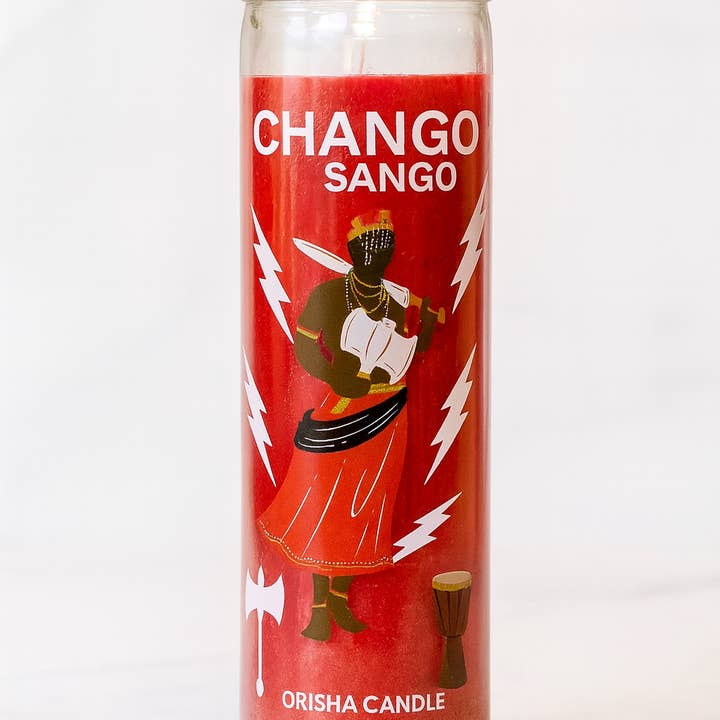 Chango / Sango Orisha Candle for wholesale by The Spiritual Alchemists