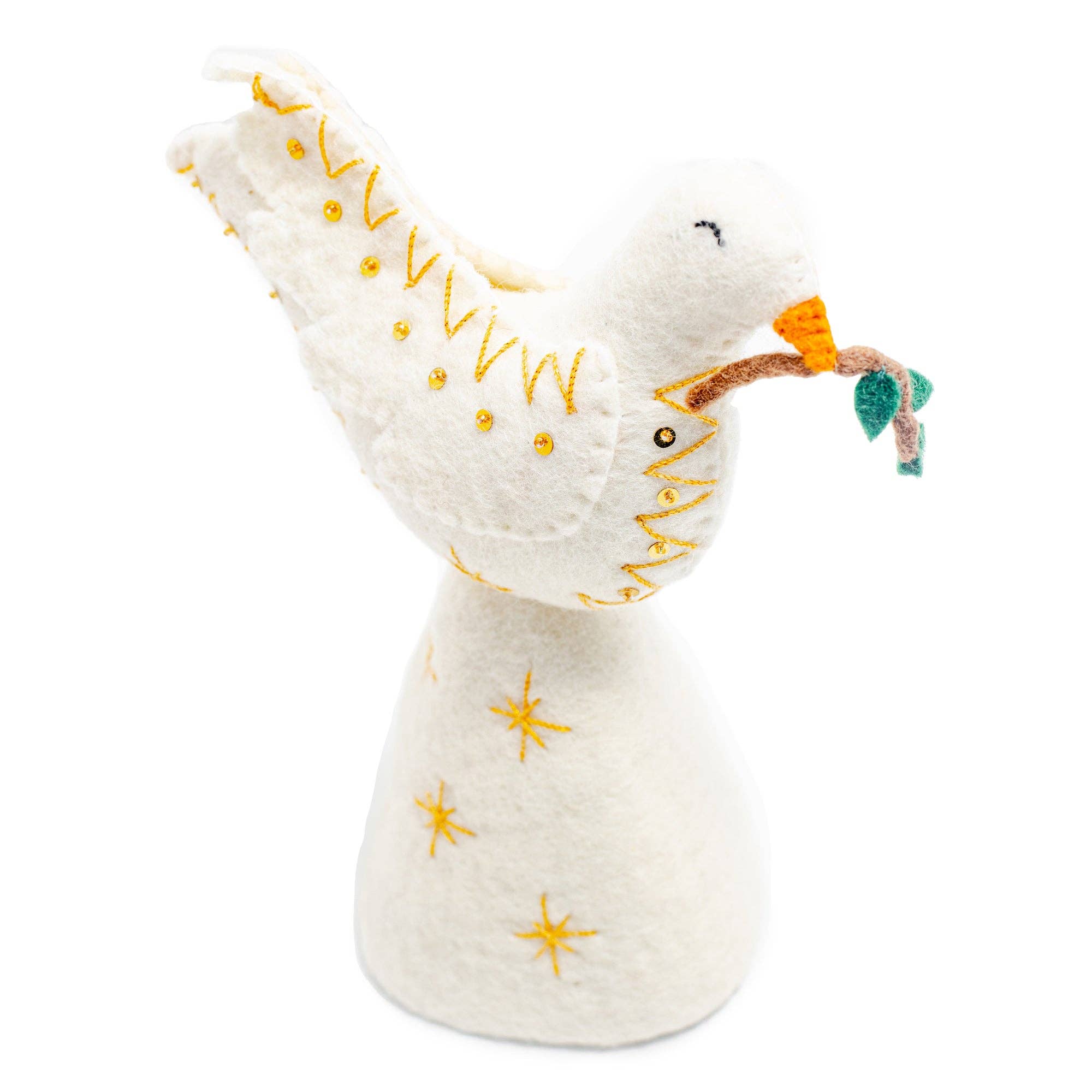 Global Goods Partners - Wholesale Tree Topper - Felt Dove Tree Topper1