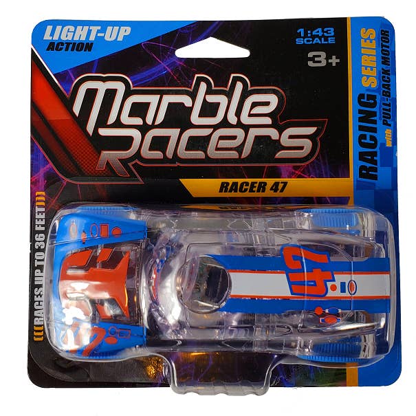 SD Toyz – wholesale Toy car/truck – Child – Light Up, Flashing Pull-Back Marble Racers - Racing Series