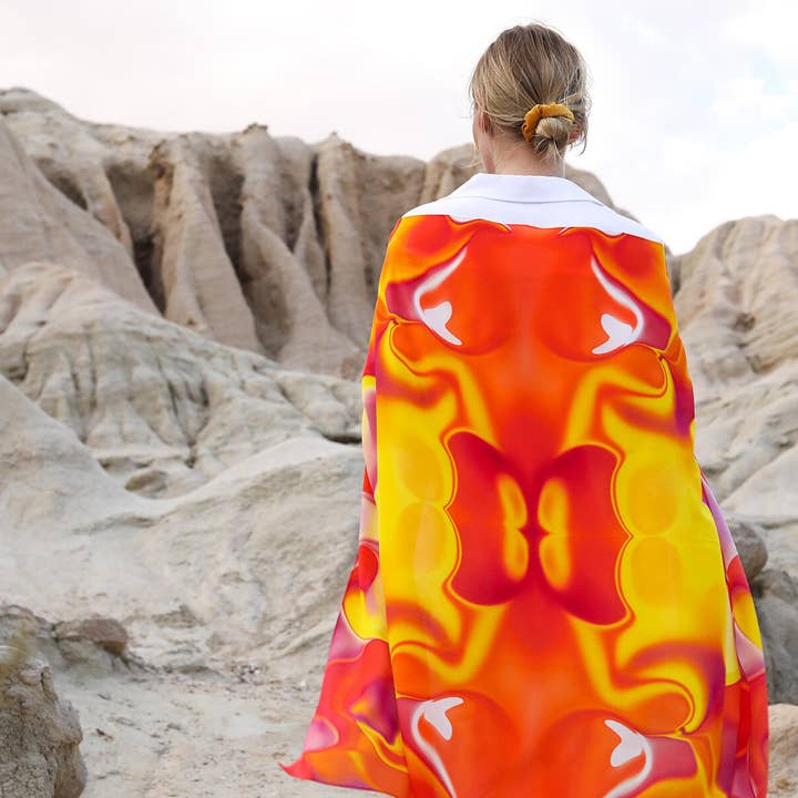 Cachecol Seda CRIATIVIDADE por atacado de Spiritual Silks