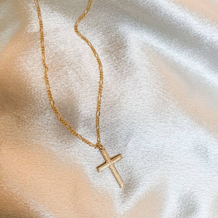 XO Hanalei - Wholesale Pendant/Charm Necklace - Men’s 14k Gold Filled Cross Necklace