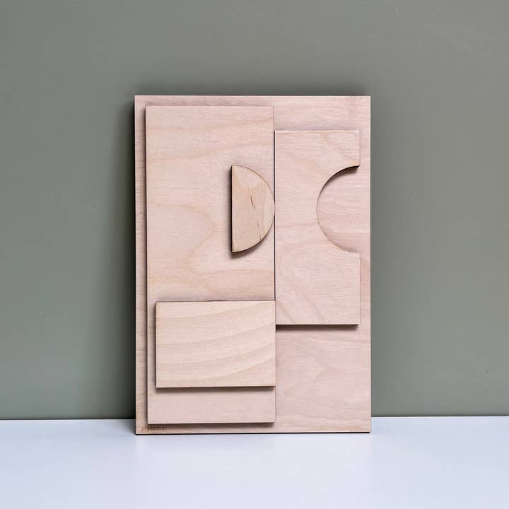 Plyconic - Venta al por mayor Papel pintado 3D - Cuadro en relieve de madera contrachapada Hal