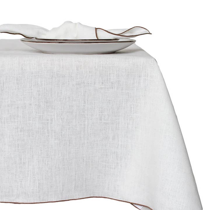 Giardino Segreto - Wholesale Tablecloth - 100% linen tablecloth CORDONCINO