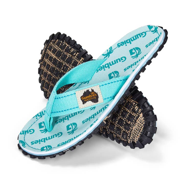 Islander Flip-Flops - Men's - Mint Multi Logo for wholesale by Gumbies