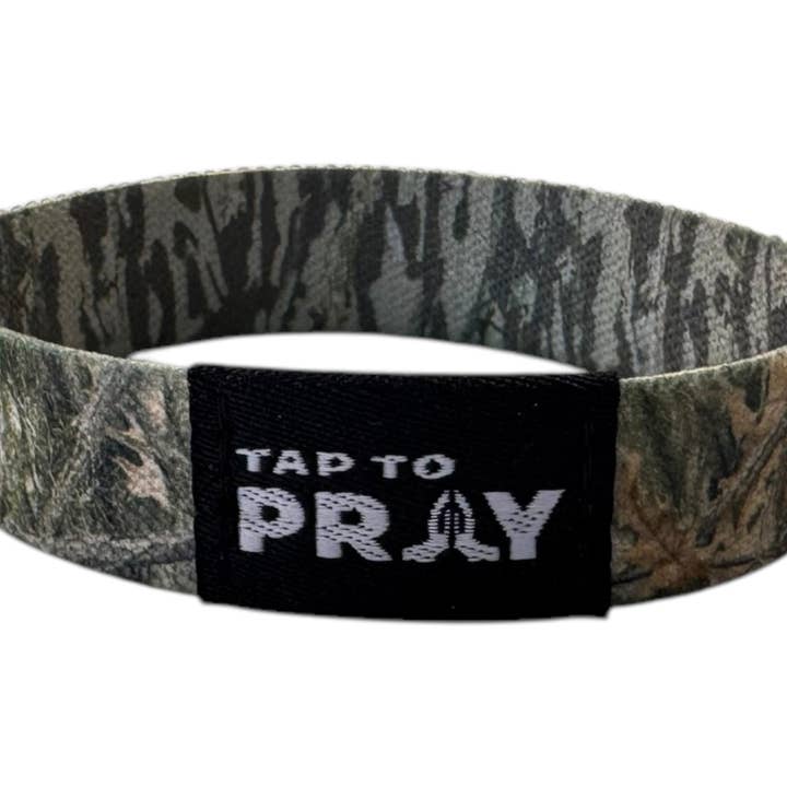 Versible - Wholesale Wristband - Tap To Prayâ„¢ Wristbands - Forest & Tree Bark Camo