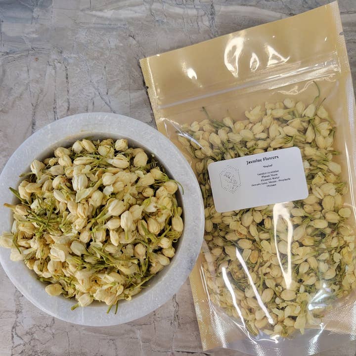 My Magic Place Shop - Wholesale Herbs - Jasmine Flower, Whole 1oz, decoration herbs, magical herbs