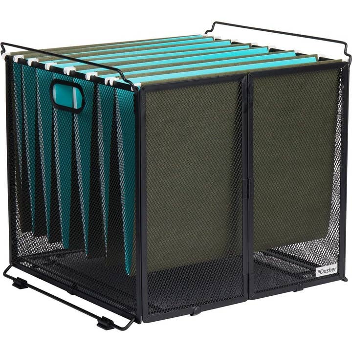 Black Hanging File Organizer Letter Size, Hanging File Fo... for wholesale by GreatBuy.com