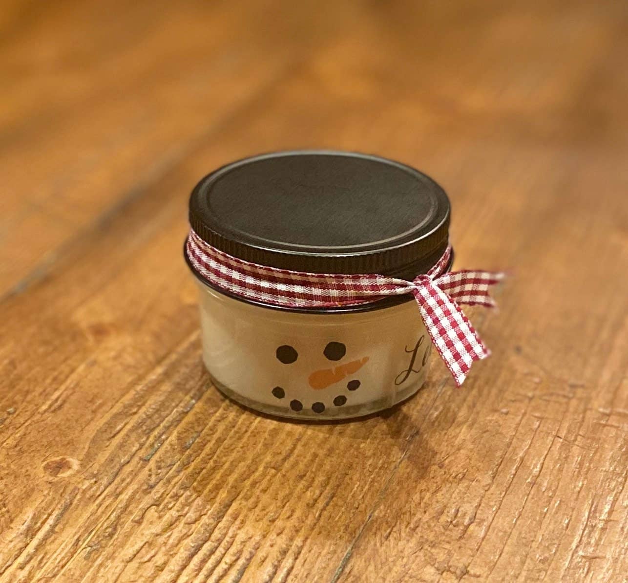 Brownies&Ginger Soap Co - Wholesale Jar/Filled Candle - Holiday Snowman Decor Soy Candles5