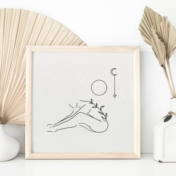 Body Wall Art, Body Print, Plant Wall Art, Plant Print for wholesale by Sun in Ink