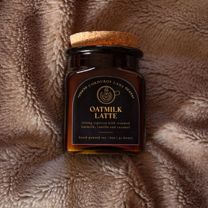 Corduroy Lane Candle Co - Wholesale Jar/Filled Candle - Oatmilk Latte Apothecary Candle2