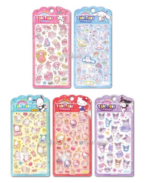 K-Wonderland - Wholesale Sticker - Sanrio Characters Tok! Tok! 3D Puffy Stickers5