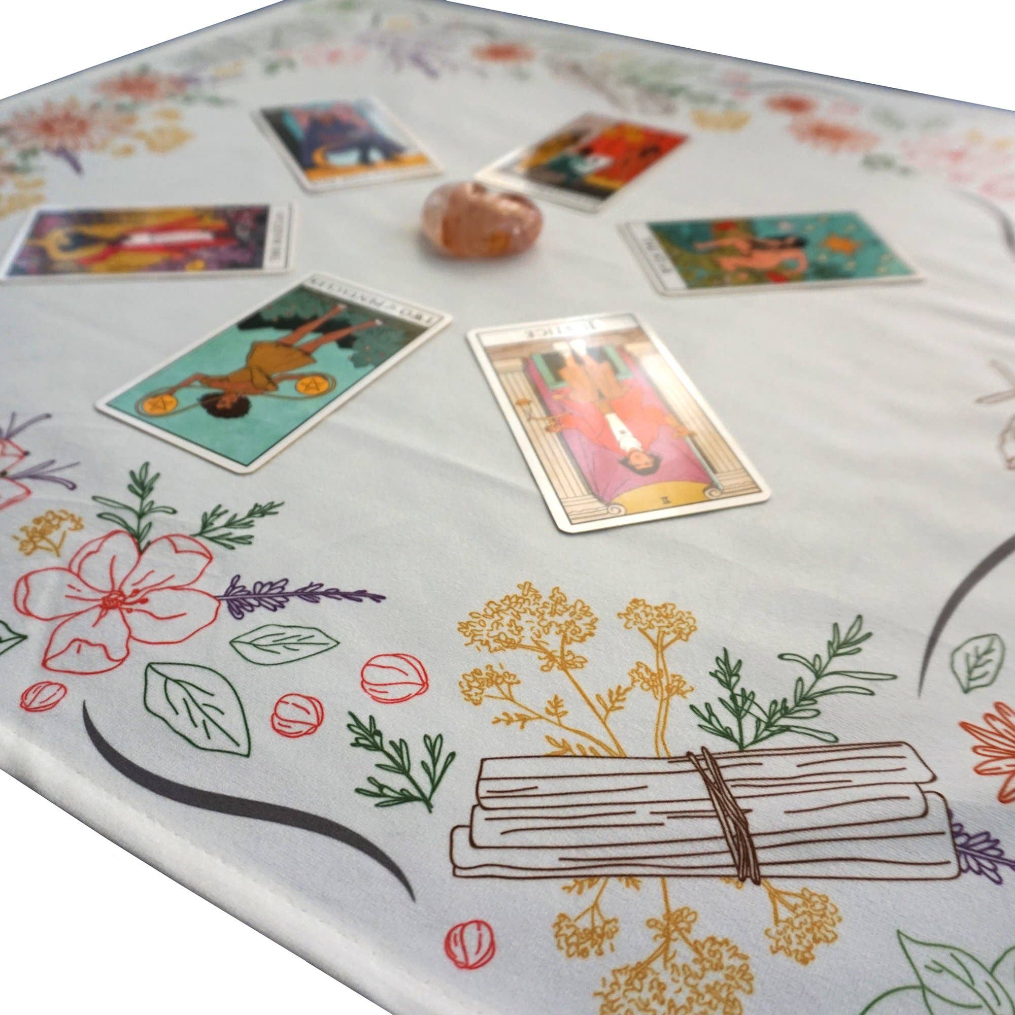 Hidden Crystal Tarot - Wholesale Tarot Cards - Kitchen Witch Herbology, Smoke Cleansing, Altar-Tarot Cloth9