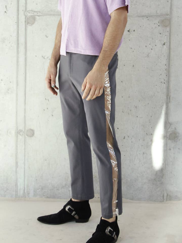 Klart plast Tux Byxa för wholesale av Manhattanknights