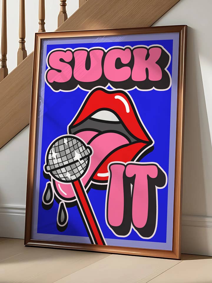 Chupa essa impressão de poster de arte por atacado de Buba Goods