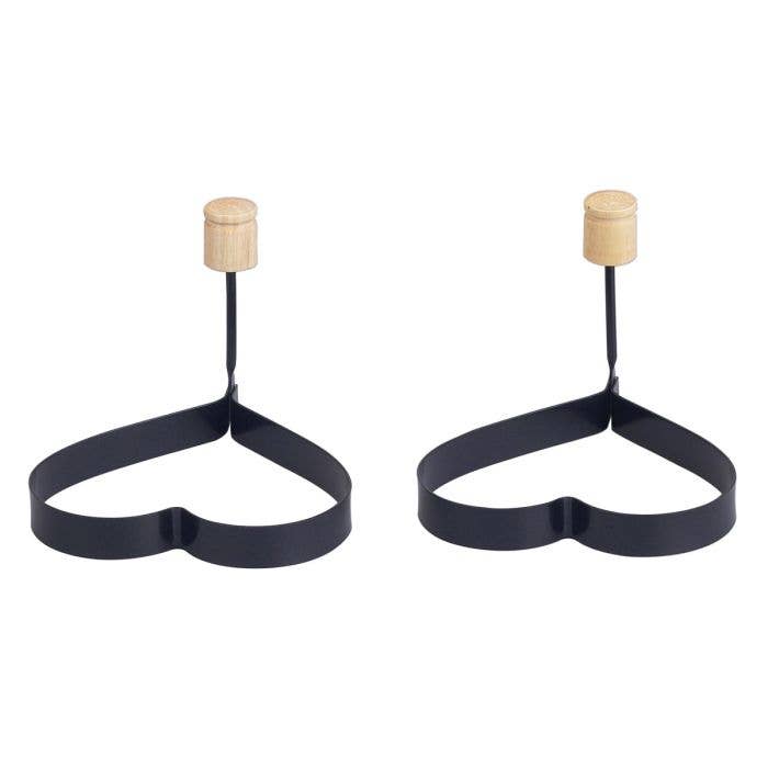 HIC - Harold Import Co. - Wholesale Kitchen Tool/Gadget - HIC Kitchen Heart Shape Egg Ring, Set Of 23