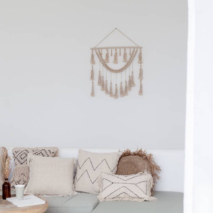 Village Thrive - Wholesale Tapestry/Textile - Ulu Tassel Wall Hanging6