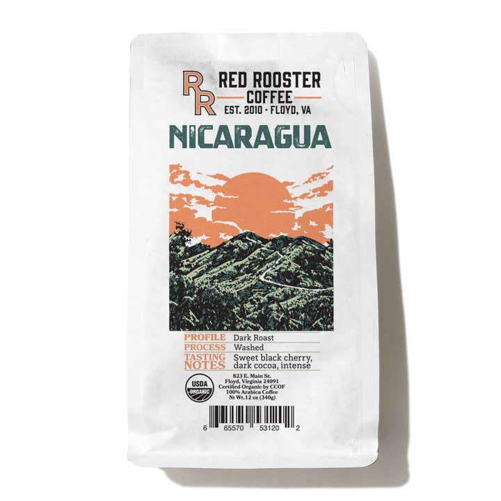 Organic Nicaragua Dark Roast - Coffee Beans for wholesale by Red Rooster Coffee Roaster