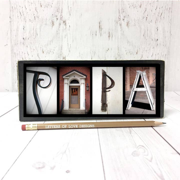 Papa Sign, Papa Gifts for Papa, Gifts for Him Wood Sign for wholesale by Letters Of Love Designs