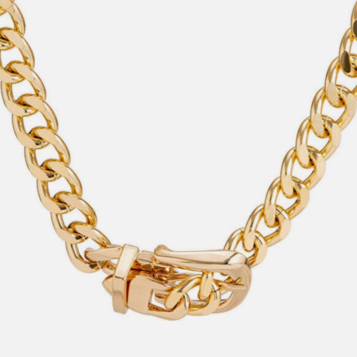 HoopLa - Wholesale Choker/Collar - Ann- Buckle Necklace- Boucle de Sellier Collar