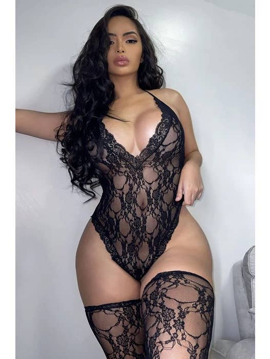 Tourtiwi - Wholesale Bodysuit - Women's - Sexy lingerie sexy strapless lace open crotch bodysuit