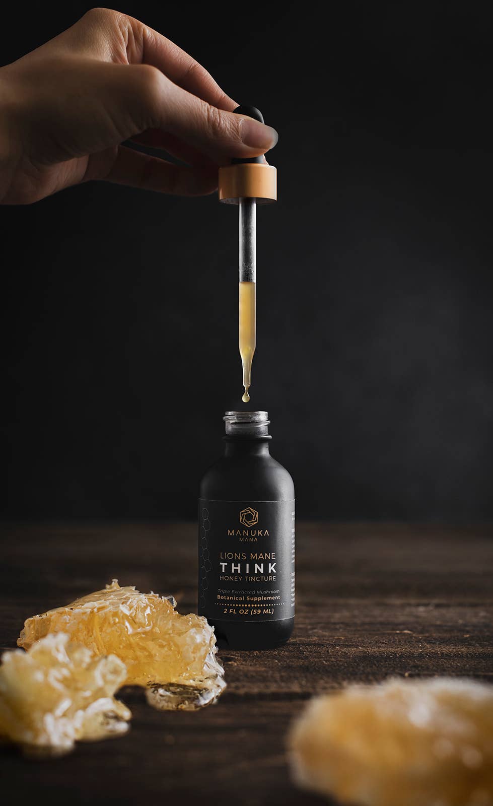 Manuka Mana - Wholesale Tincture - Lions Mane Honey Tincture2