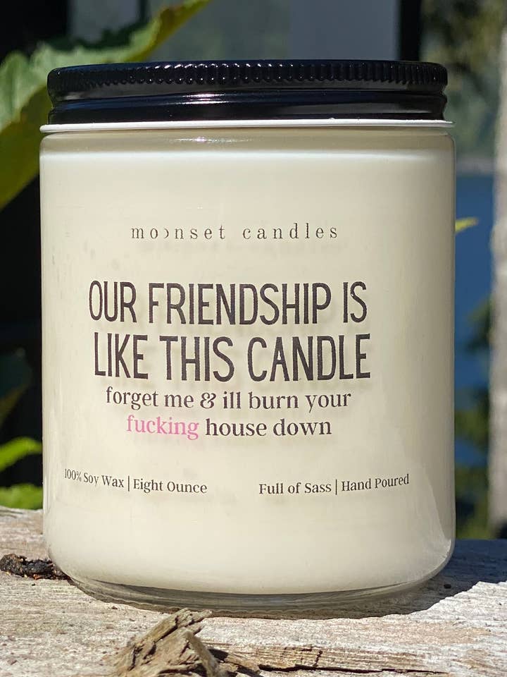 Notre amitié est comme cette bougie... pour la vente par Moonset Candles